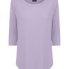 Magliette E T-Shirt | Ragno Maglietta Girocollo In Viscosa Summer - Orchid Petal