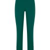 Pantaloni Capri | Ragno Pantalone Capri In Satin Power - Aventurine