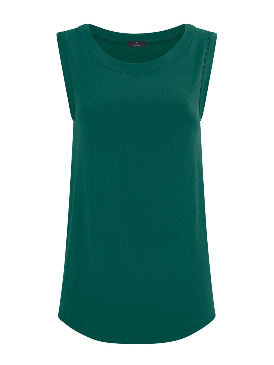 Top E Canotte | Ragno Top In Viscosa Summer - Aventurine