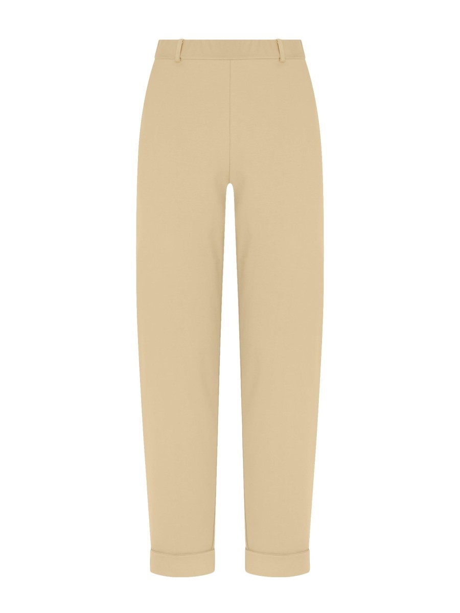 Tailleur Giacca E Pantaloni | Ragno Pantalone A Carota Con Tasche In Compact Light - Irish Cream