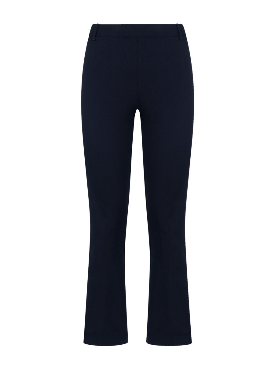 Pantaloni Flare | Ragno Pantalone Flare In Satin Power - Bleu