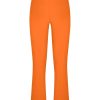 Pantaloni Flare | Ragno Pantalone Flare In Satin Power - Persimmon Orange