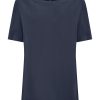 Magliette E T-Shirt | Ragno Maglietta Con Scollo A Barchetta In Viscosa Summer - Bleu