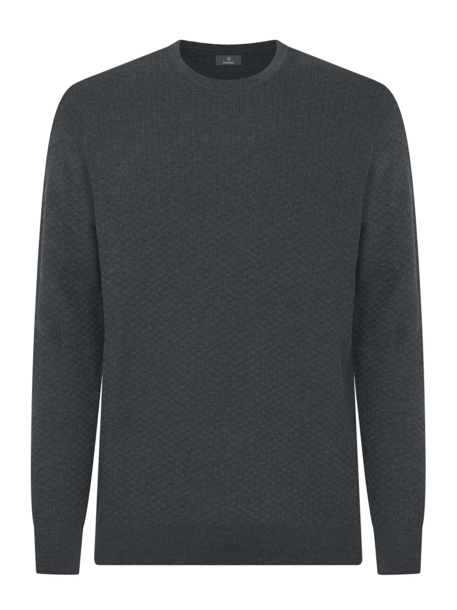 Pullover | Ragno Pull Girocollo In Filato Sport Wool - Ardesia