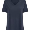 Magliette E T-Shirt | Ragno Maglietta Con Scollo A V In Ultralight - Bleu