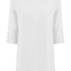 Magliette E T-Shirt | Ragno T-Shirt Con Bottoni In Viscosa Summer - Bianco