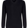 Scollo A V | Ragno Pull Scollo A V In Filato Winter Basic - Nero