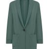 Completi Giacca E Pantaloni | Ragno Blazer Destrutturato In Jersey Di Viscosa Crepe - Dark Forest