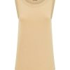 Top E Canotte | Ragno Top In Viscosa Summer - Irish Cream