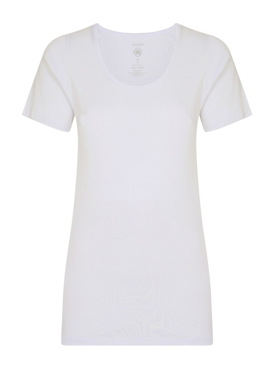 Top E Magliette | Ragno 100% Cotone - Maglietta In Cotone - White