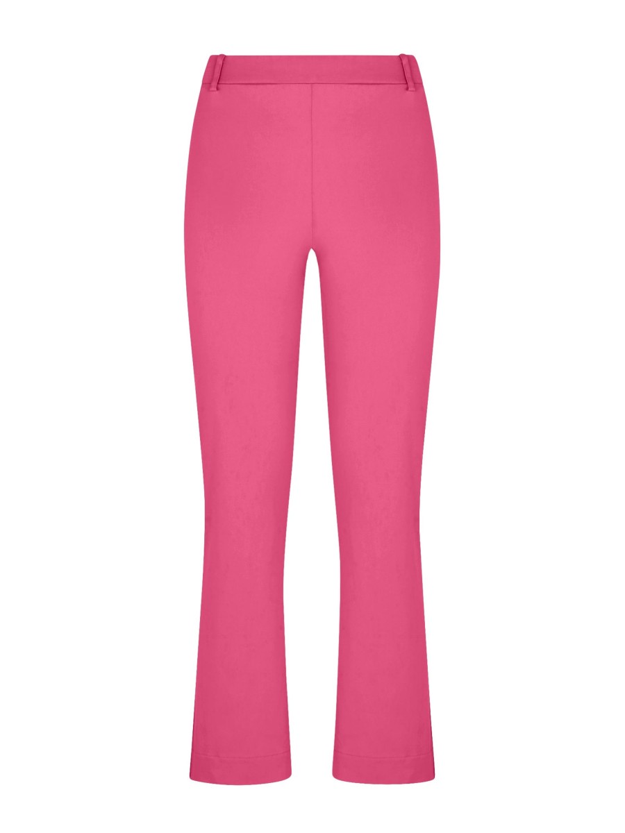 Pantaloni Flare | Ragno Pantalone Flare In Satin Power - Hot Pink