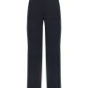 Pantaloni A Gamba Dritta | Ragno Pantalone Dritto Con Tasche In Compact Light - Nero