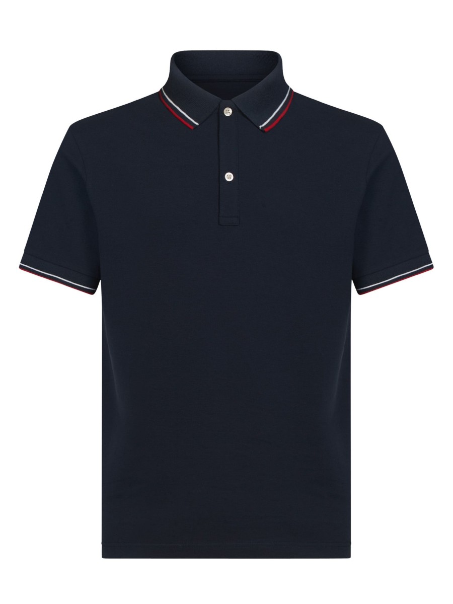 Polo | Ragno Polo In Eco Cotton Piquet Stretch - Fant.Blu