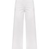 Tailleur Giacca E Pantaloni Eleganti | Ragno Pantalone Ampio Alla Caviglia In Satin Power - Bianco