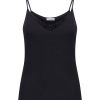 Top E Magliette | Ragno Sintonia - Top In Tessuto Doubleface - Nero