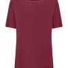 Magliette E T-Shirt | Ragno Maglietta Con Scollo A Barchetta In Viscosa Summer - Tibetan Red