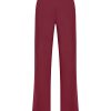 Pantaloni A Gamba Dritta | Ragno Pantalone Dritto Con Tasche In Satin Power - Tibetan Red