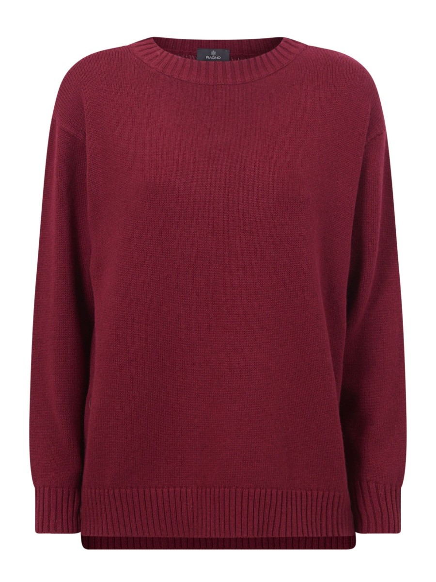 Pullover | Ragno Maglia Girocollo In Filato Nice Wool - Tibetan Red