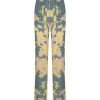 Pantaloni A Gamba Larga | Ragno Pantalone A Palazzo In Ecoseta - Fant. Evening Primrose