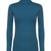 Maglie Sottogiacca | Ragno Dolcevita In Eco Viscosa - Real Teal