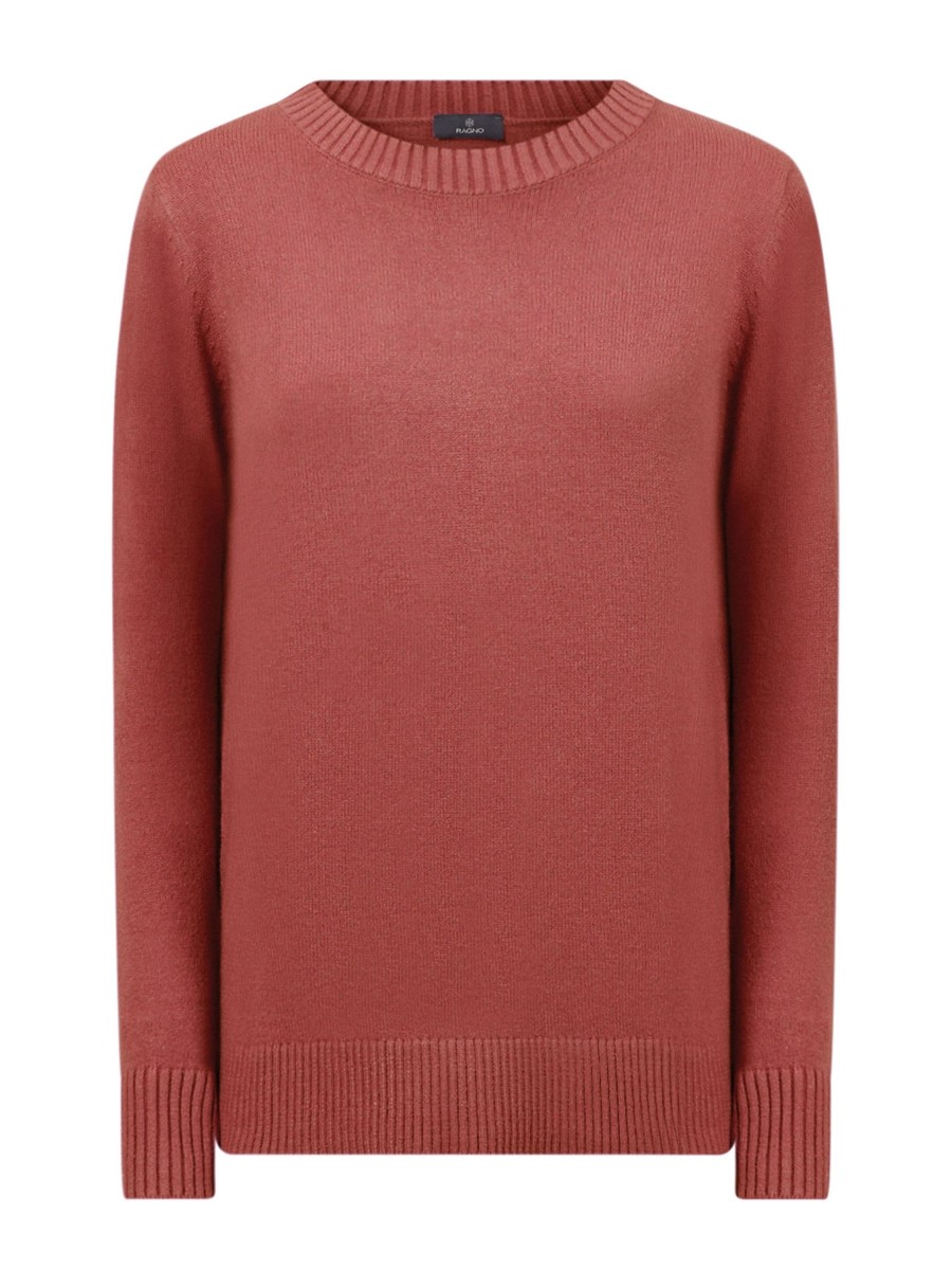 Pullover | Ragno Maglia Girocollo In Ecoviscosa - Mineral Red