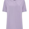 Magliette E T-Shirt | Ragno Maglietta Con Scollo A Barchetta In Viscosa Summer - Orchid Petal