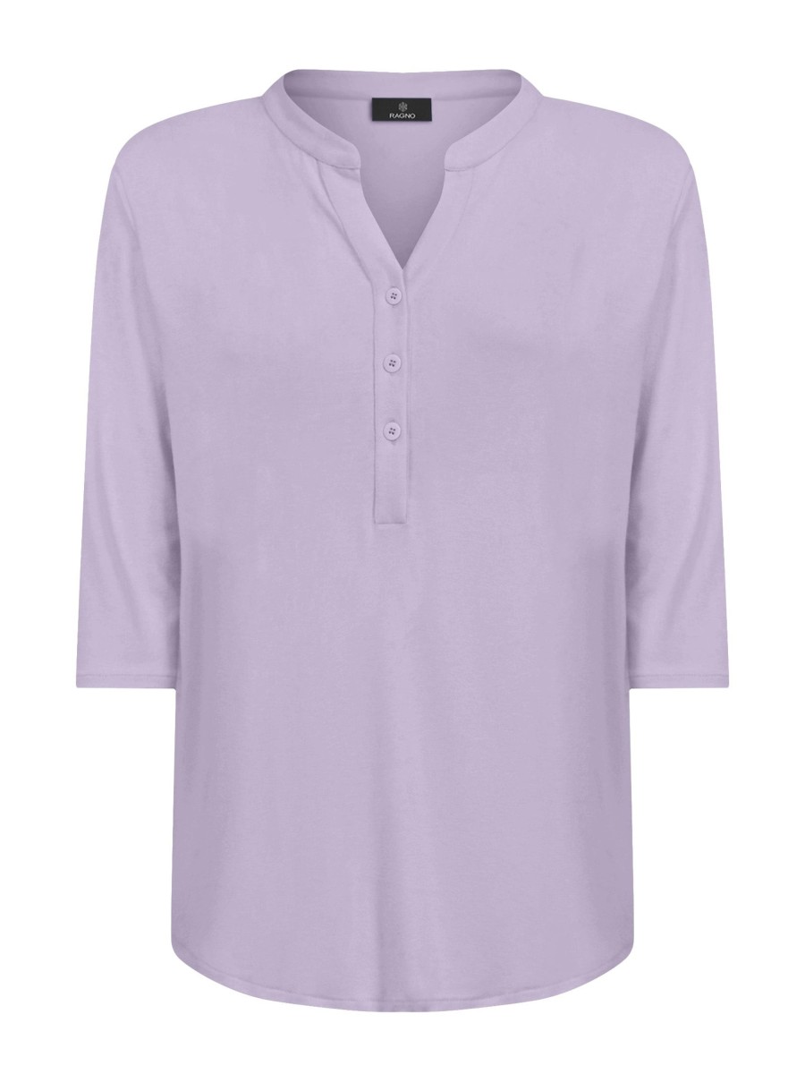 Magliette E T-Shirt | Ragno Maglietta A Manica 3/4 In Viscosa Summer - Orchid Petal