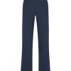 Pantaloni A Gamba Dritta | Ragno Pantalone Dritto Con Tasche In Satin Power - Bleu