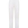 Completi Giacca E Pantaloni | Ragno Pantalone In Jersey Di Viscosa Crepe - Bianco