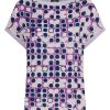 Magliette E T-Shirt | Ragno Maglietta Girocollo In Viscosa Summer - Fant. Dewberry