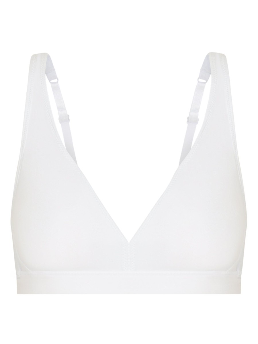 Reggiseni | Ragno Natural Bralette - Reggiseno Comfort In Cotone Elasticizzato - Bianco