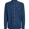 Camicie | Ragno Camicia Button Down In Chambray Di Cotone - Denim