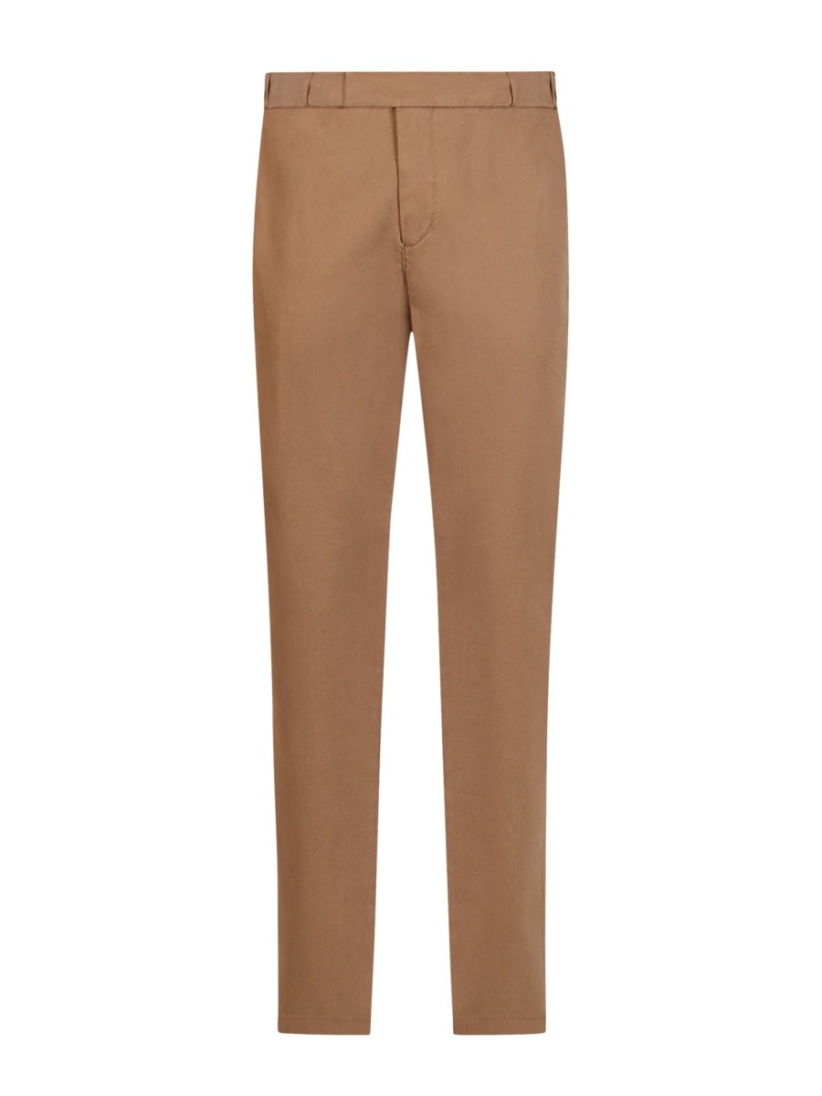 Pantaloni | Ragno Pantalone Jogger In Twill Di Cotone Elasticizzato - Glace'