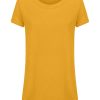 Magliette E T-Shirt | Ragno T-Shirt Girocollo In Slub Jersey Di Cotone - Golden Spice