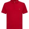 Polo | Ragno Polo In Eco Cotton Piquet Stretch - Salsa