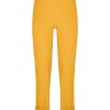 Pantaloni A Gamba Dritta | Ragno Pantalone Slim Dritto In Compact Light - Golden Spice