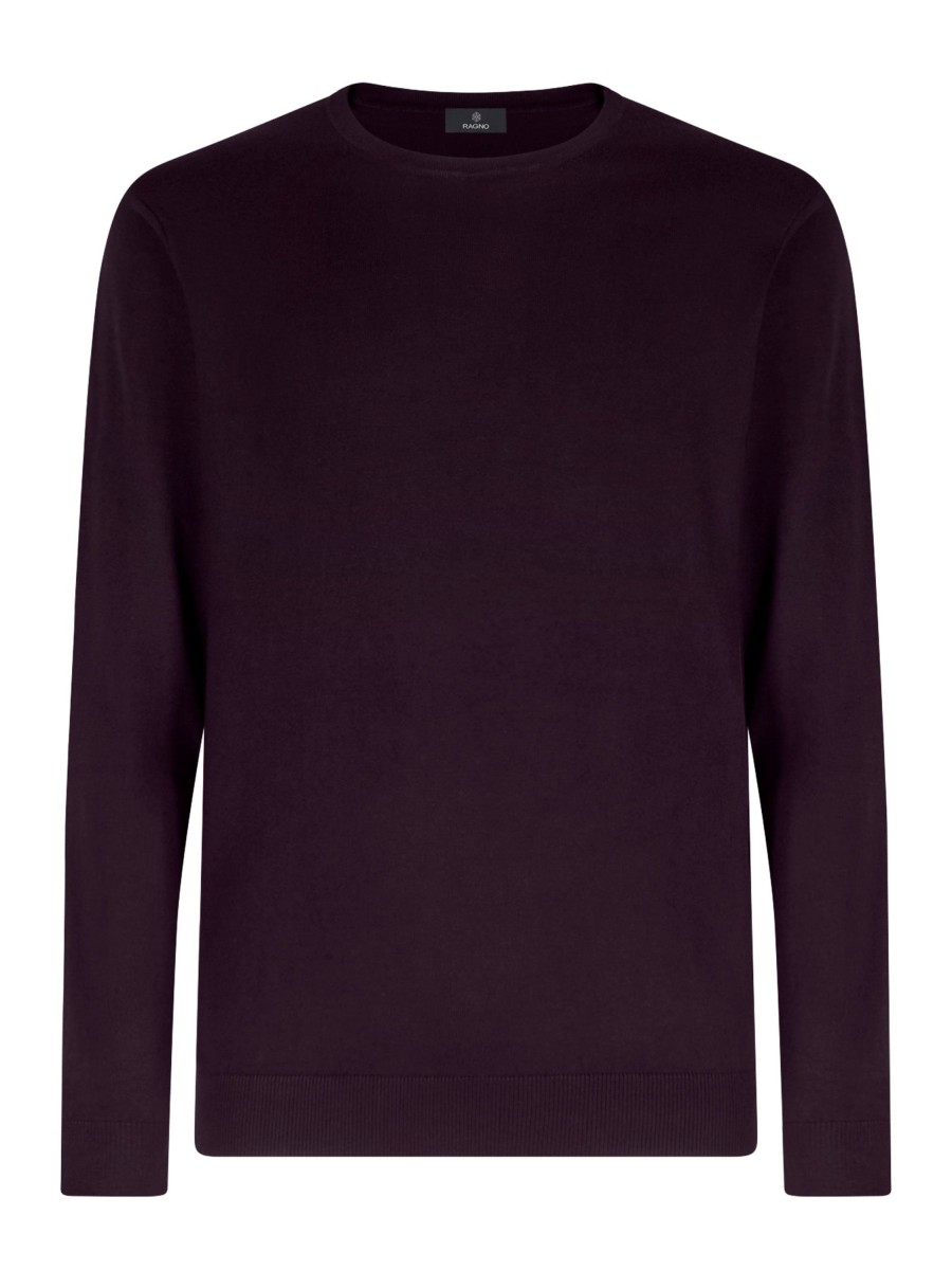 Pullover | Ragno Pull Girocollo In Filato Winter Basic - Sunset Purple