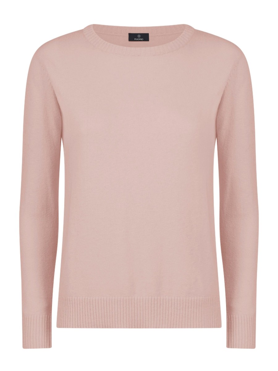 Pullover | Ragno Maglia Girocollo In Filato Nice Wool - Peach Whip