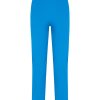 Pantaloni A Gamba Dritta | Ragno Pantalone Dritto Con Tasche Corto In Compact Light - Ibiza Blue