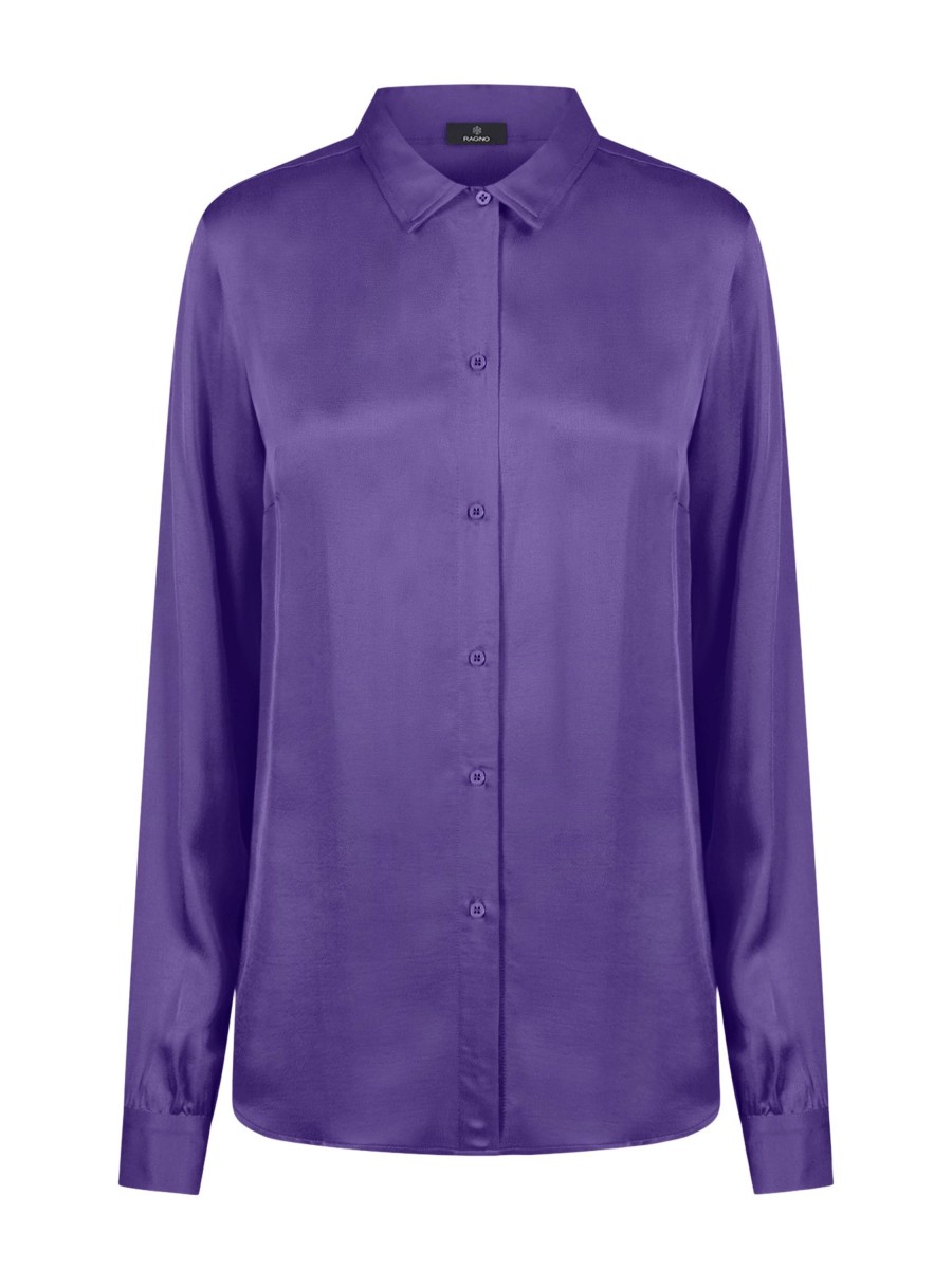 Camicie | Ragno Camicia In Ecoseta - Passion Flower