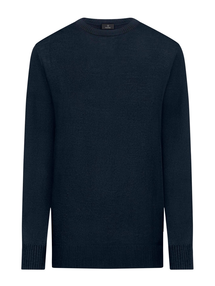 Pullover | Ragno Maglia Girocollo In Merino 2.0 - Navy